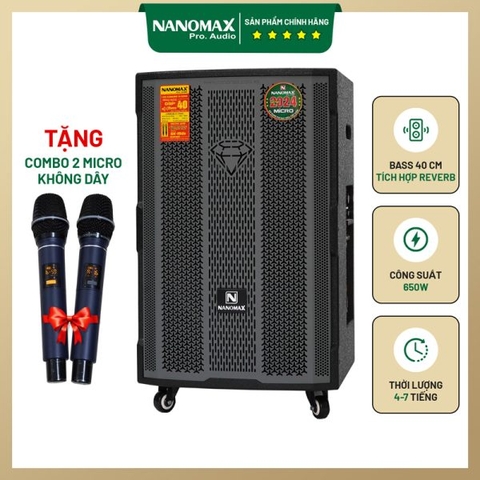 Loa Kéo Nanomax Bass 40cm 650W SK-15D5