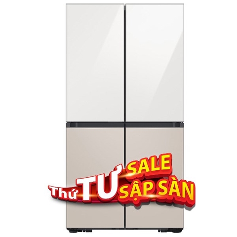 Tủ lạnh Samsung Inverter 648 lít Multi Door Bespoke Door-in-Door RF59CB66F8S/SV