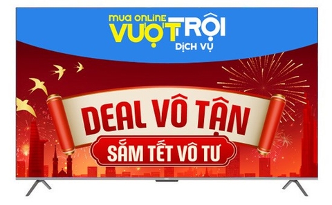 Google Tivi QLED Aqua 4K 75 inch AQT75S800UX