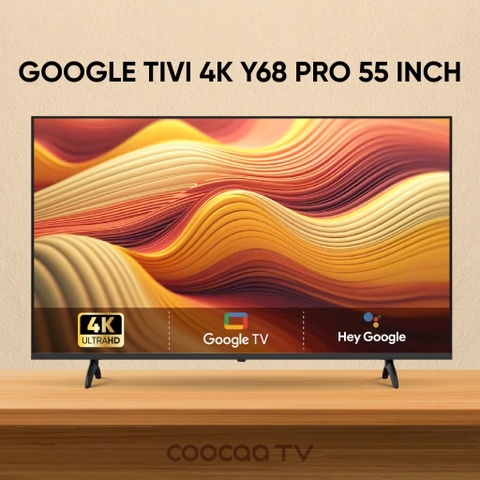 Google Tivi Coocaa QLED 4K 55 Inch 55Y68 Pro