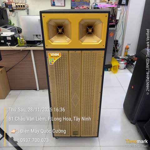 Loa karaoke kéo VHM GD215-04 Bass đôi 40cm