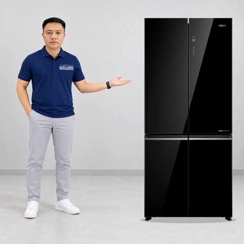 Tủ lạnh AQUA Inverter 529 lít Multi Door AQR-M600XA(GB)