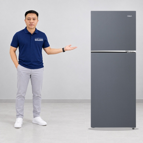 Tủ lạnh Aqua Inverter 328 lít AQR-T380FA(SL)