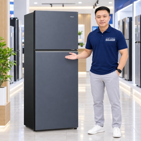 Tủ lạnh Aqua Inverter 315 lít AQR-T385FA(SL)