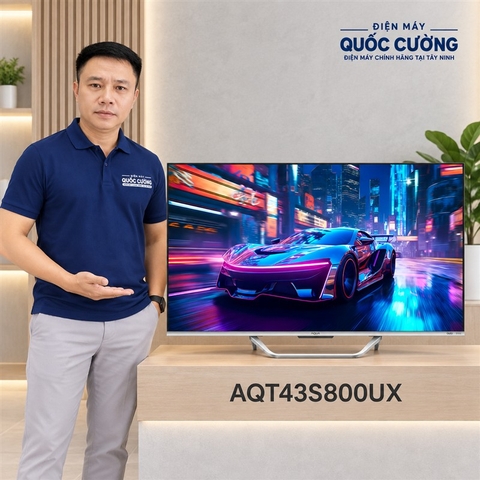 Google Tivi QLED Aqua 4K 43 inch AQT43S800UX