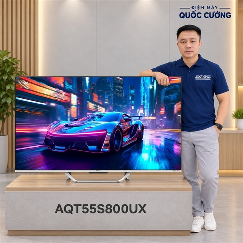 Google Tivi QLED Aqua 4K 55 inch AQT55S800UX