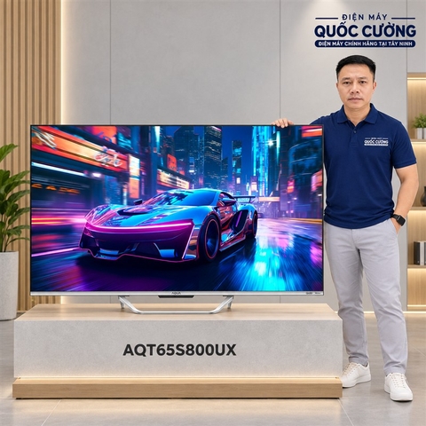 Google Tivi QLED Aqua 4K 65 inch AQT65S800UX
