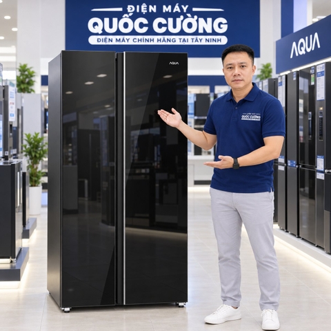 Tủ lạnh Side By Side AQUA Inverter 646 lít AQR-S682XA(GB) | Tây Ninh
