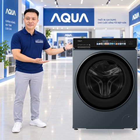 Máy giặt sấy Aqua Inverter giặt 12 kg - sấy 7 kg AWD12-BD4377U1L(GN)