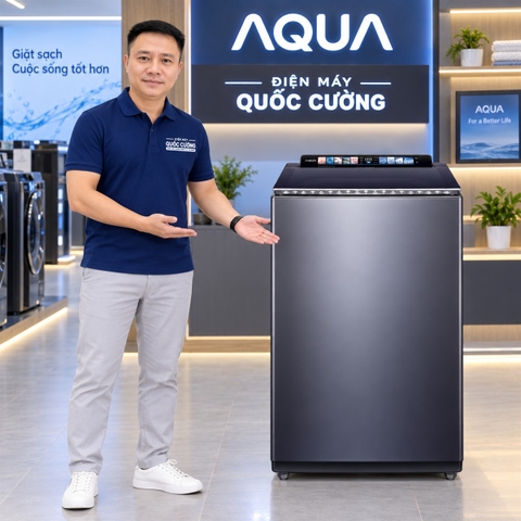 Máy giặt Aqua Inverter 12 kg AWM12-BSR1K(BU)