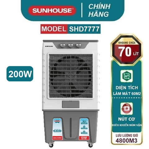 Máy làm mát không khí Sunhouse SHD7777 (70 lít - 200W)