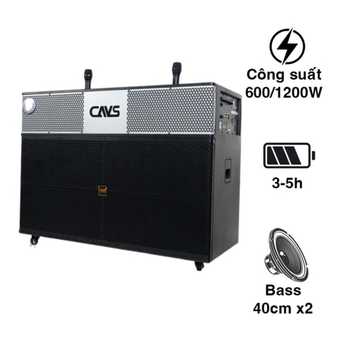 Loa kéo CAVS PA215 bass 40cm 600W
