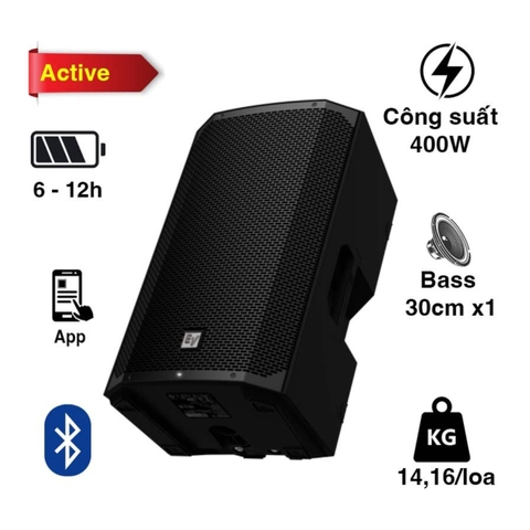 Loa karaoke Electro voice Everse 12 Pin 12 giờ công suất 400W