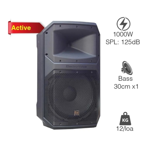 Loa Electro voice Eviva 12P bass 30cm công suất 1000W