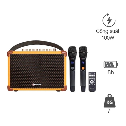 Loa karaoke Sumico Bella 42 Chính Hãng Pin 8h công suất 100W
