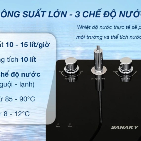 Máy lọc nước RO nóng nguội lạnh Sanaky Inverter VH202HY3 11 lõi