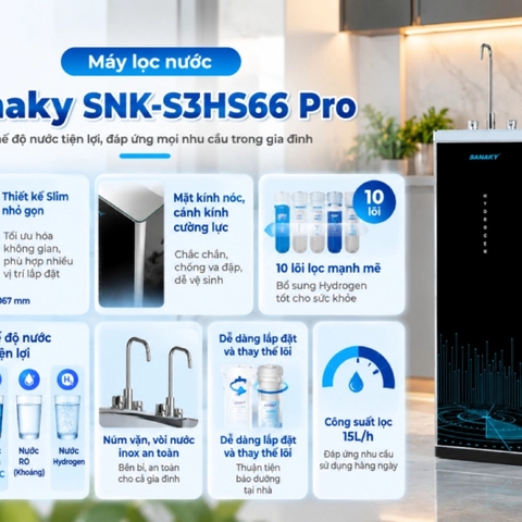 Máy lọc nước Sanaky SNK-S3HS66 Pro
