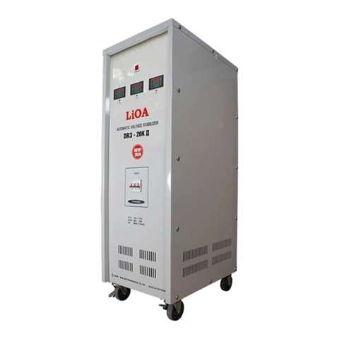 Ổn áp 3 pha khô Lioa 20KVA DR3 20KII (Dải điện áp đầu vào 160V - 430V)