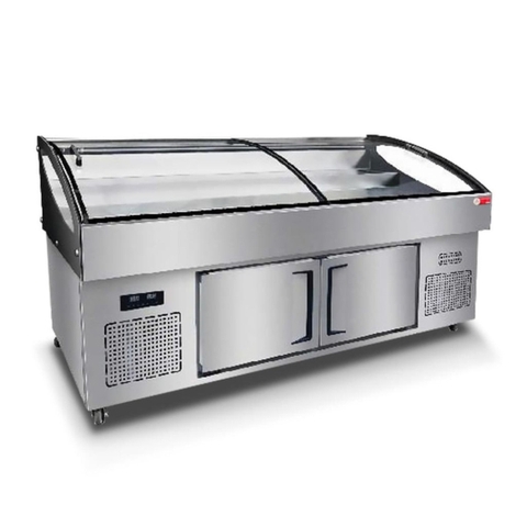 Tủ trưng bày 3 bậc trên mát dưới đông Oucboll SCD-2000Z - 430 lít