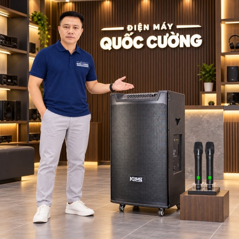 Loa karaoke di động SONCAMEDIA TOP 530 MAX Bass 50 cm 600W RMS