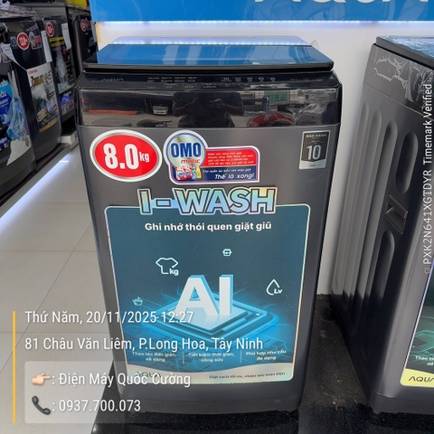 Máy giặt Aqua 8 kg AWM8-316K(B)