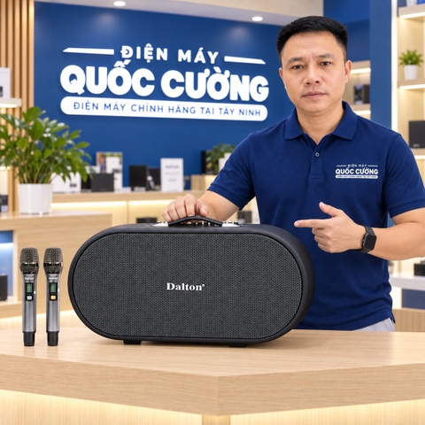 Loa karaoke xách tay Dalton K210C Bass đôi 25cm 900W Karaoke Bluetooth