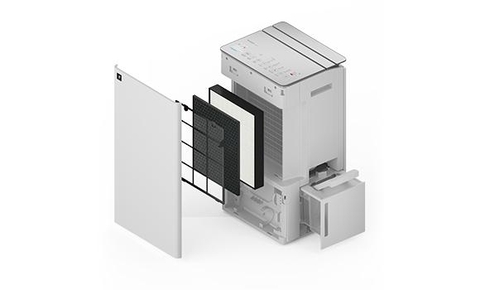 Máy lọc không khí có chức năng hút ẩm Sharp DW-T30FV-W