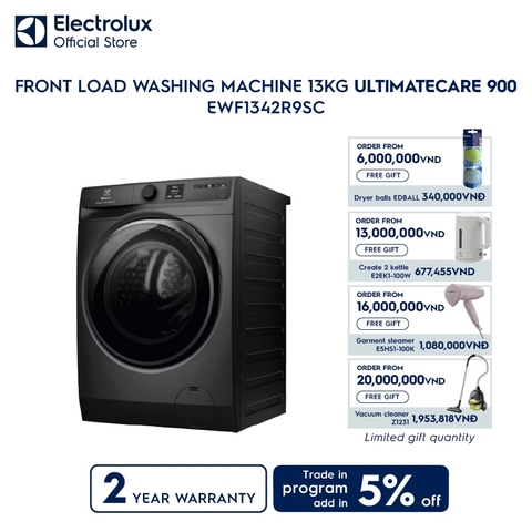 Máy giặt Electrolux UltimateCare 900 Inverter 13 kg EWF1342R9SC