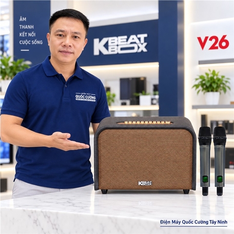 Loa karaoke xách tay ACNOS ACOUSTIC 3 V26 Bass 25cm 220W