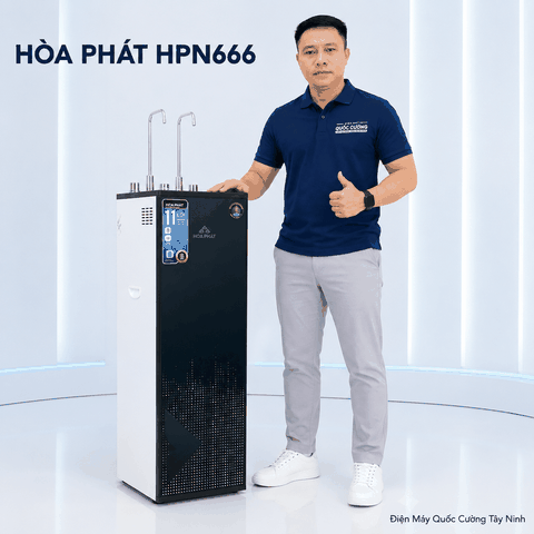 Máy lọc nước RO nóng nguội lạnh Hydrogen Hòa Phát HPN666 11 lõi