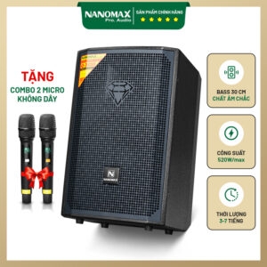 Loa Karaoke Nanomax Q-300 Bass 30cm 520w Karaoke Bluetooth
