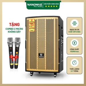 Loa Kéo Nanomax SK-12F8 Bass 30cm 450w Karaoke Bluetooth