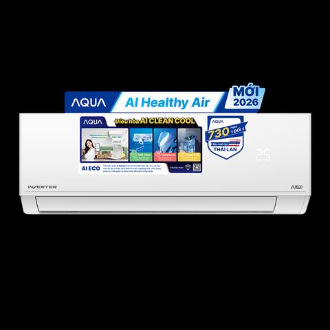 Máy lạnh AQUA 1HP AI Clean Cool AQA-RV10QA5 (2026)