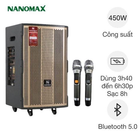 Loa kéo Karaoke Nanomax S-1000 450W
