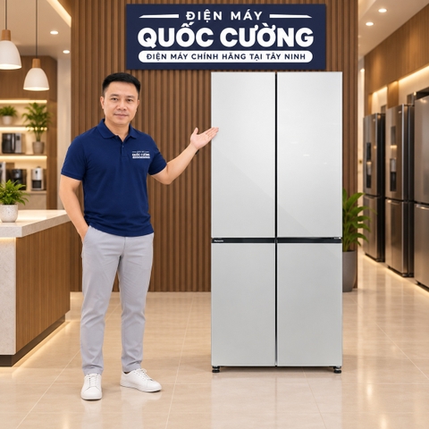 Tủ lạnh Panasonic Inverter 482 lít 4 cánh NR-XZ550HGWV trắng ngọc trai