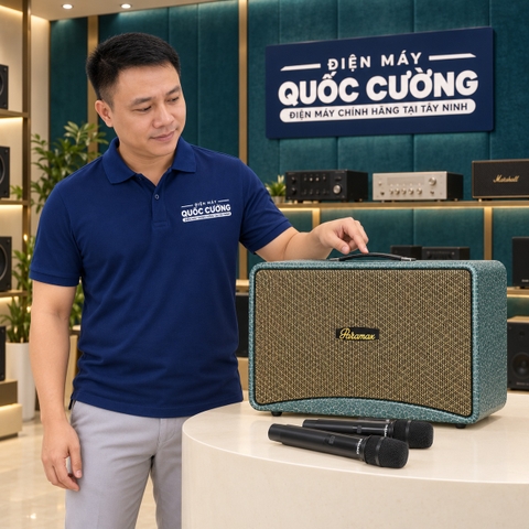 Loa karaoke di động PARAMAX Art 88 400W màu Ocean kèm 2 micro