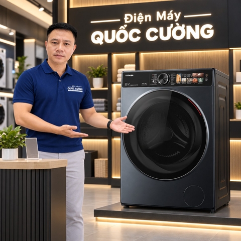 Máy giặt sấy Toshiba Inverter giặt 13 kg - sấy 8 kg TWD-T25BZP140MWV(MG)