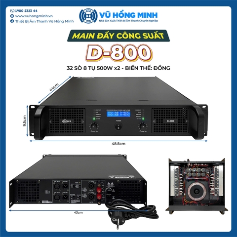 Main MICPRO D800 32 sò 1000W