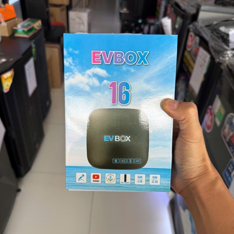 Android TV Box EVBOX 16 Pro 4K, có Bluetooth, remote Voice (Ram 4GB Rom 32GB)