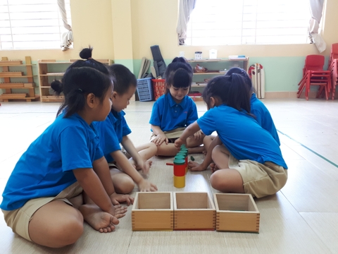 Trường mầm non Chu Văn An và  phương pháp Montessori