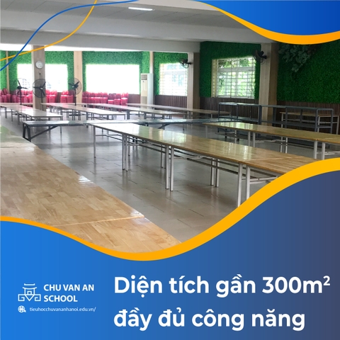 Ấn tượng nhà ăn mới của các bạn nhỏ Chu Văn An