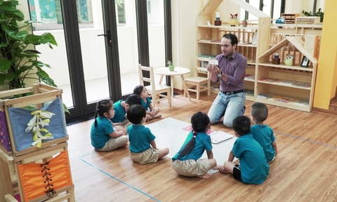 Ngắm các góc truyền đầy cảm hứng học tập tại Chu Văn An Montessori