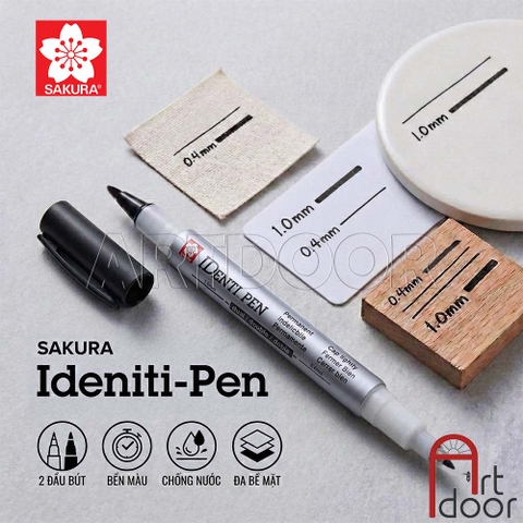 Bút line kháng nước Đen SAKURA Identi lông dầu
