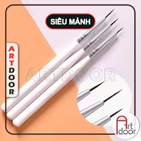 Cọ vẽ Tỉa nét siêu mảnh (giá Rẻ) tập vẽ màu Nước, Acrylic, Gouache, đất sét, số hoá