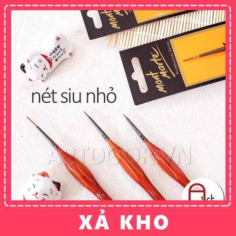 Cọ vẽ đầu Tỉa MONT MARTE nét siêu nhỏ - [xả kho]