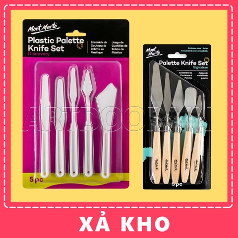 Bộ Bay pha màu MONT MARTE Knife vẽ tranh, đắp màu - [xả kho]