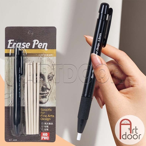 Bút gôm tẩy TQ STL Erase Pen (kèm 5 lõi)