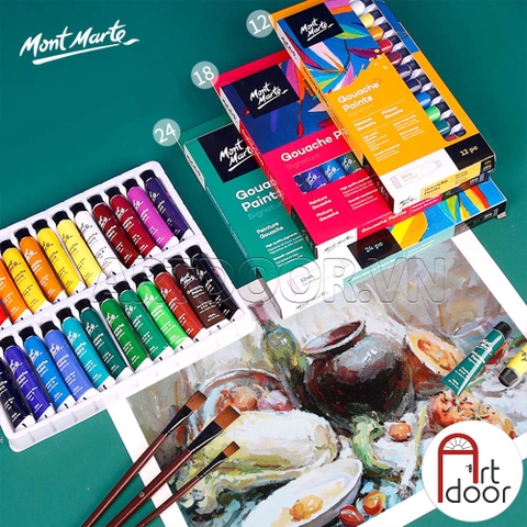 Bộ màu Gouache MONT MARTE Signature Tuýp 12ml (hộp giấy)