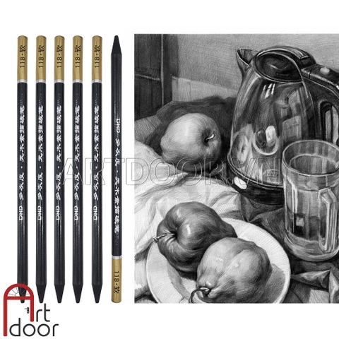 Bút chì than mềm DHD không vỏ (1 cây)