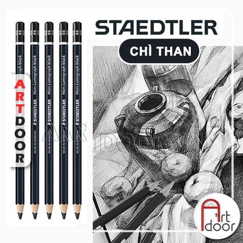 Bút chì than STAEDTLER Lumograph Black thân Đen (cây lẻ)